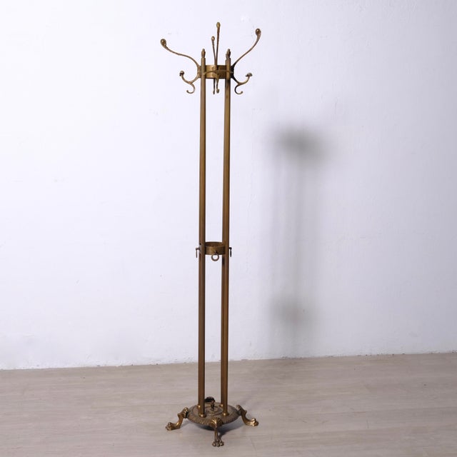 Hollywood Regency Metal Alloy Coat Rack, 1940s For Sale - Image 10 of 18