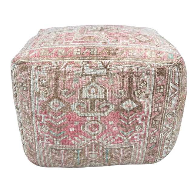 Crafted from a one-of-a-kind vintage Turkish rug, this ottoman brings rich texture, soft color, and timeless character to...