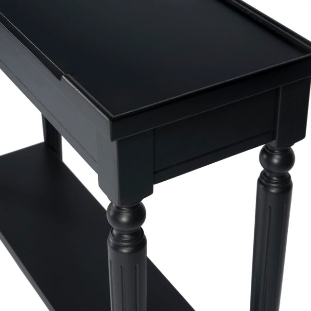 Spritely Home Accent Furniture Aubrey Plum Console Table, Black For Sale - Image 4 of 9