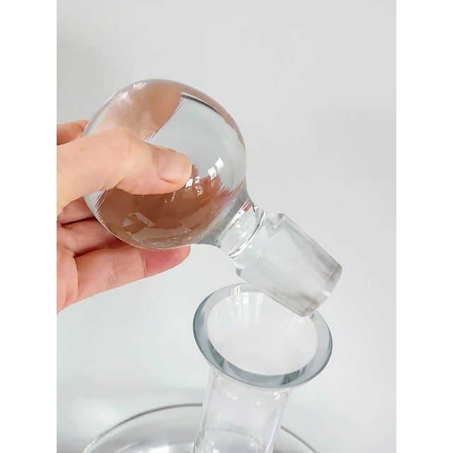 English 1960s Mid Century English Glass Decanter For Sale - Image 3 of 12