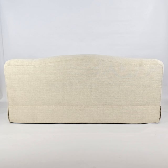 m.j. Design Consultants Custom Neutral Upholstered Sofa For Sale - Image 9 of 14