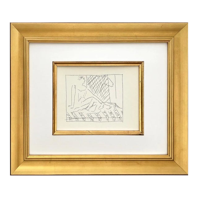 Picasso 27 Seated Woman and Horse Framed For Sale