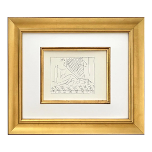Picasso 27 Seated Woman and Horse Framed