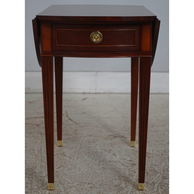 Age: Approx: 30 Years Old Details: Brass Capped Feet Dovetailed Drawer Construction High Quality Construction Nice Inlay...