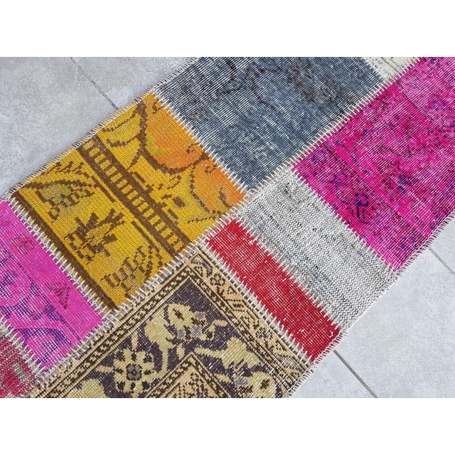 Vintage Oushak Handmade Runner For Sale - Image 6 of 10