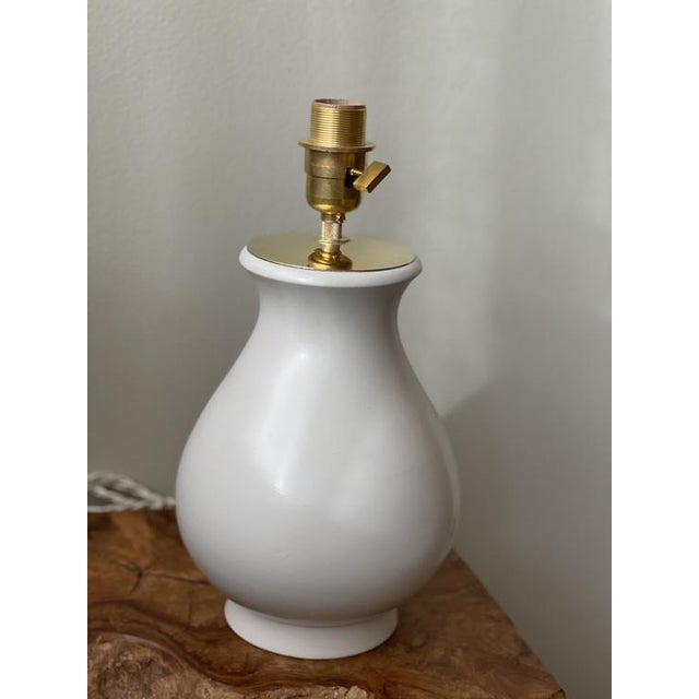 Carrara Ceramic Table Lamp by Wilhelm Kage, 1940s For Sale - Image 6 of 9