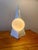Vintage Pyramid Lamp in Ceramic and Glass Globe from Massive Lighting, 1980s For Sale - Image 4 of 6