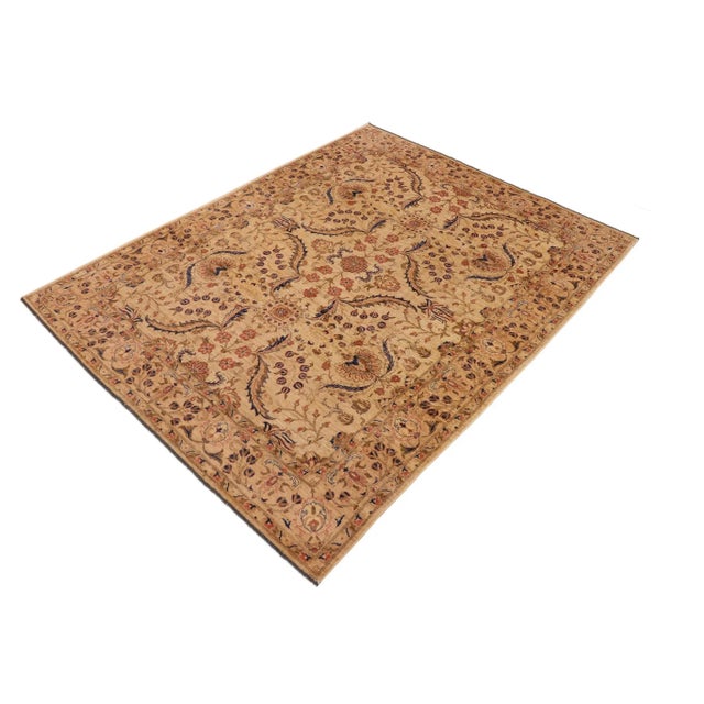 Boho Chic Boho Chic Ziegler Beige Tan Hand-Knotted Wool Rug - 9'0'' X 12'1'' For Sale - Image 3 of 8