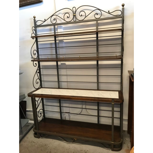 Drexel Heritage Marble Bakers Rack Chairish