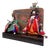 Japanese Emperor and Empress Hina Dolls with Wooden Box, 1950s, Set of 2 For Sale