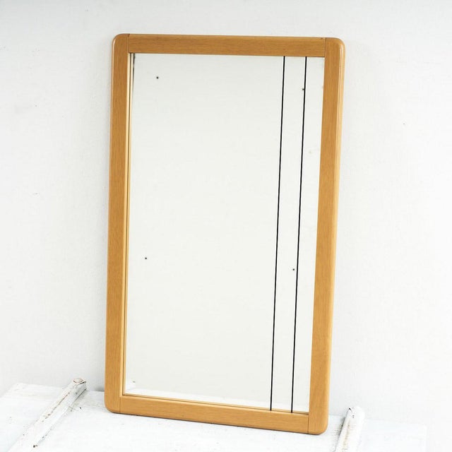 Vintage Wooden Mirror, 1970s For Sale - Image 5 of 5
