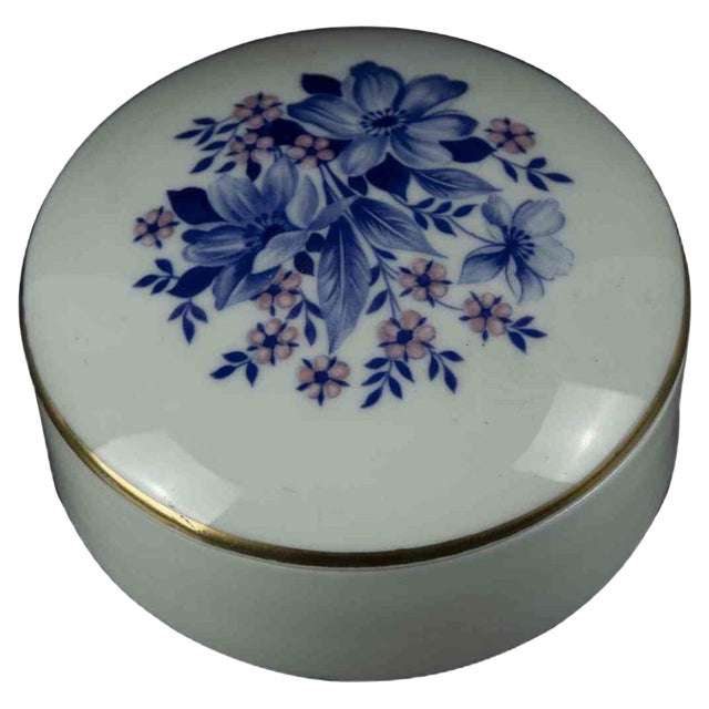 Vintage Porcelan Jewel Case, Italy For Sale