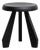 Meribel Black Stool by Charlotte Perriand for Cassina For Sale