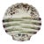 1890s English Majolica Shell Shape Asparagus Plate For Sale
