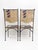 John Vesey Pair of Vintage Trompe L’oeil Hand-Painted Iron and Fiberglass Chairs, Style of John Vesey For Sale - Image 4 of 11