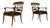 Antique German Biedermeier Armchairs in Walnut, 1800s, Set of 2 For Sale