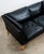 Mid 20th Century Danish Modern Sofa Couch 3 Seat Borge Mogensen Leather Black Settee For Sale - Image 11 of 12