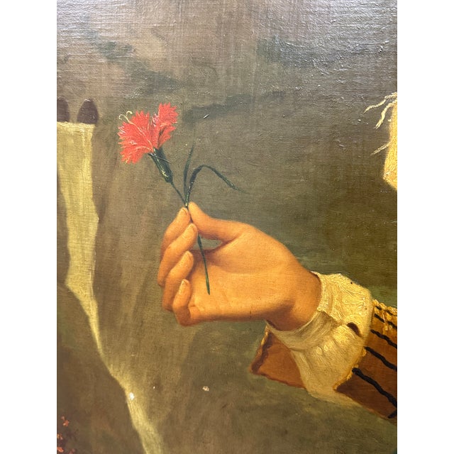 Gold Circa 1875 Filippo Indoni “On the Road to the Market" For Sale - Image 8 of 12