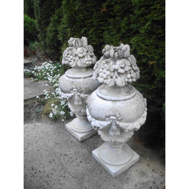 These two cast stone sculptures can be used to create a garden entrance leading to the castle gate. They have a lot of...