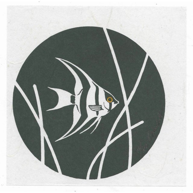 1970s James Francis Omohundro (1938-2016) fish serigraph, pencil signed and numbered 71 of 500. Combined shipping...