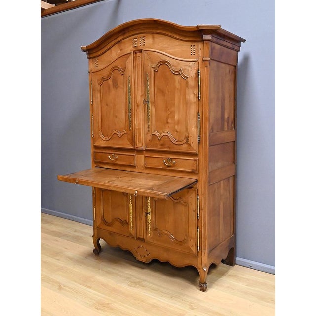 Four-Door Cherrywood Cabinet, 1800s For Sale - Image 16 of 18