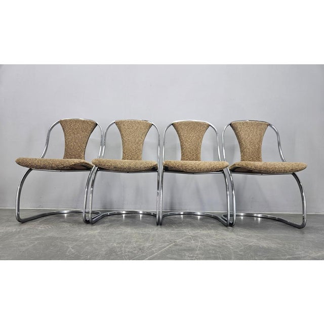 Gastone Rinaldi Mid-Century Dining Chairs in the style of Gastone Rinaldi, Italy, 1970s, Set of 4 For Sale - Image 4 of 16