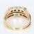 Contemporary 14k Yellow Gold Wedding Ring With 0.5ct Brilliant White Diamond For Sale - Image 3 of 5