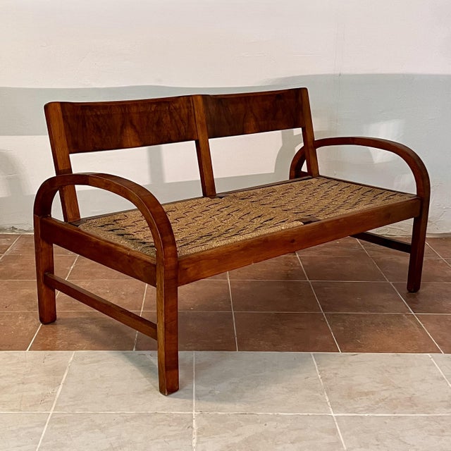 1940s Two Seater Sofa by Giuseppe Pagano for Manifattura Italiana, 1940s For Sale - Image 5 of 5