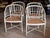 Mid 20th Century Set of Four Regency Style White Painted Faux Bamboo Armchairs With Cane Seats For Sale - Image 5 of 13