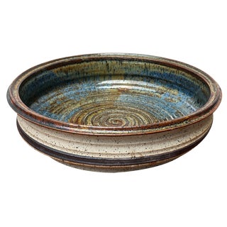 Mid-Century Large Danish Studio Pottery Bowl attributed to Erik Askholm, 1960s For Sale