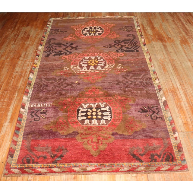 Vintage Zabihi Collection Turkish Gallery Runner - 6'6" x 12'7" For Sale - Image 10 of 10