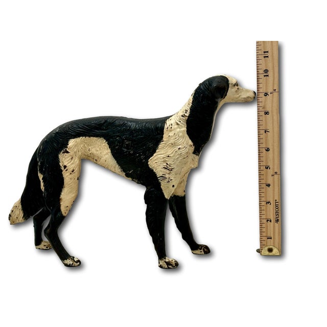 Rare & Large Size Model Antique American Cast Iron Russian Wolfhound ...