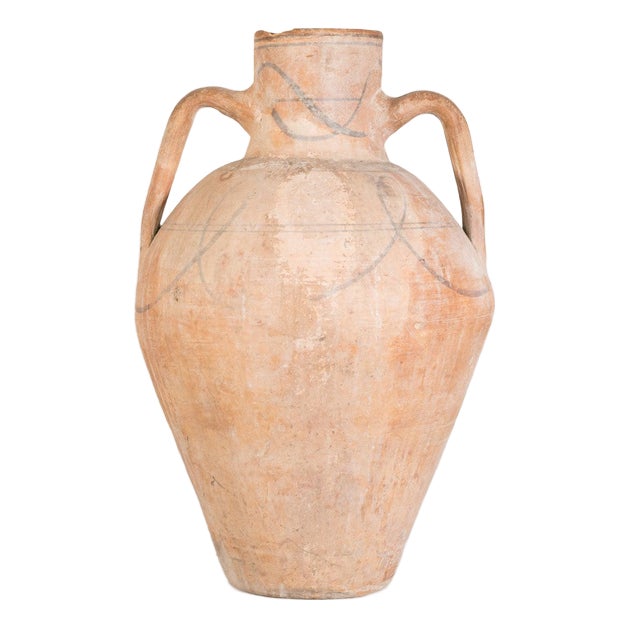 19th Century Rustic Spanish Terracotta Amphora For Sale