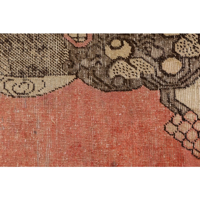 19th Century Antique Samarkand Khotan Rug With Foo Dogs & Auspicious Symbols For Sale - Image 9 of 11