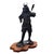 Late 20th Century Japanese Samurai Bronze Tone Warrior Sculpture on Custom Wood Base 18" For Sale - Image 5 of 15