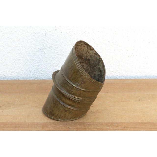 African 9" Long Antique Ekonda Bronze Currency For Sale - Image 3 of 7