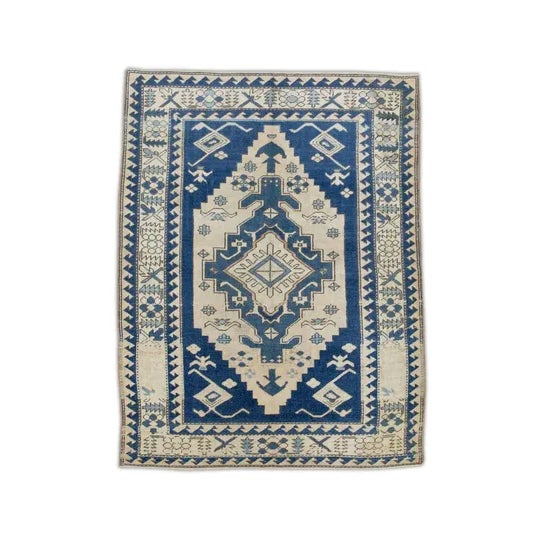 Textile Vintage Turkish Rug 4'10" x 6'5" For Sale - Image 7 of 7