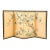 Mid 20th Century Japanese Four-Panel Hand-Painted Silk Byōbu Screen With Birds & Blossoms For Sale