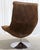 Restoration Hardware Gently Used Suede Leather Restoration Hardware Chair For Sale - Image 4 of 7