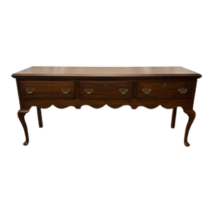 Vintage Henkel Harris Virginia Galleries Collection Federal Style Jamestown Colony Black Walnut Buffet / Sideboard