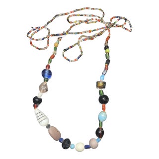 Antique European Trade Bead Necklace (Primarily Bohemian/Czech and Venetian/Murano) For Sale