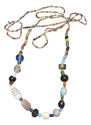 Antique European Trade Bead Necklace (Primarily Bohemian/Czech and Venetian/Murano)