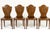 Brown 19th Century English Regency Mahogany Hall Chairs, Set of 4 For Sale - Image 8 of 10