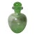Vintage Pulegoso Style Blown Glass Green Apothecary Jar For Sale