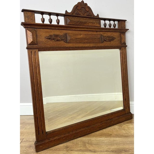 Bring timeless French elegance into your home with this Antique French wall mirror, beautifully crafted in oak with an...