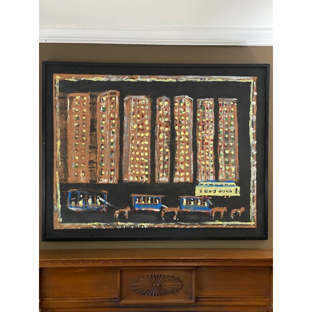 First Sudduth I ever purchased. Work done in circa 90’s. Painting came with rustic wood matting and frame. Piece...