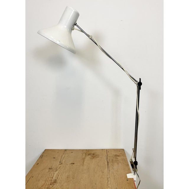 Josef Hurka White Table Lamp by Josef Hurka for Napako, 1960s For Sale - Image 4 of 14