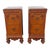 Early 1900s Carved Tall Nightstands End Side Bedside Tables a Pair For Sale