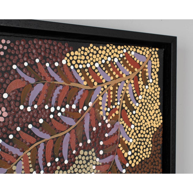 Australian Aboriginal Bush Banana Painting by Eunice Napangardi For Sale - Image 9 of 11