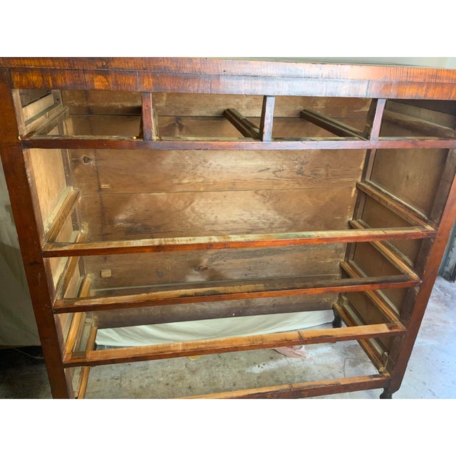 Wood American 19th Century Curly Maple Chest For Sale - Image 7 of 17